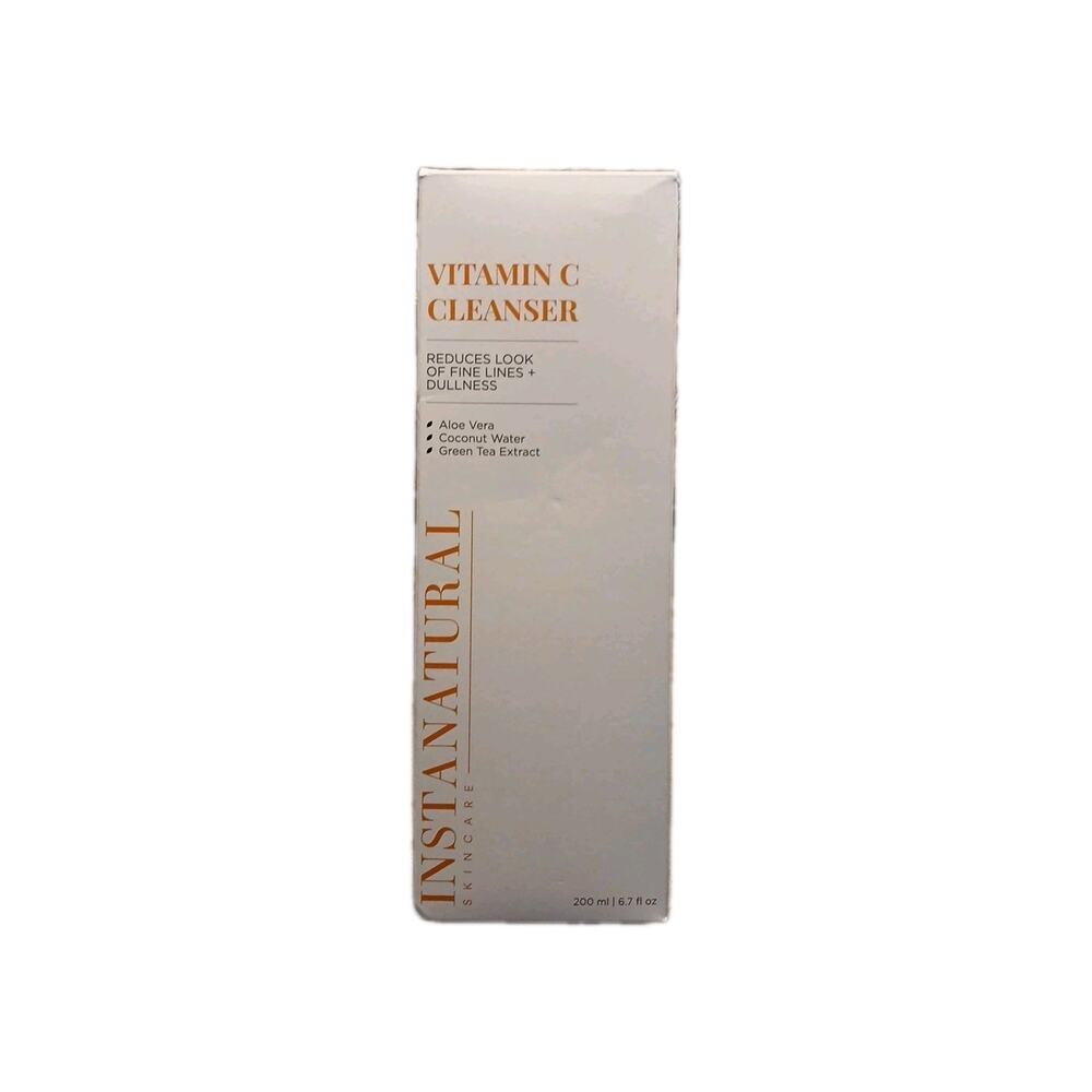 InstaNatural Vitamin‎ C Facial Cleanser 6.7floz 200ml NEW NIB Best By 08/2025